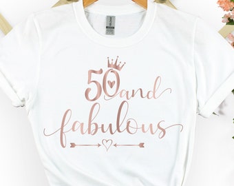 50th Birthday TShirt, 50th Birthday Gift for Women, Custom 50th Birthday Party Shirt 2023, Mum Birthday Gift