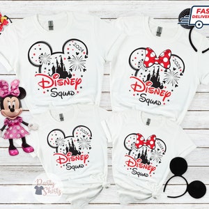 Disney Squad Shirt, Disney Group Shirt, Disney Matching Shirts, Custom Disney Family Shir, Family Shirt, Disney Trip, Disney Trip Shirt 2024