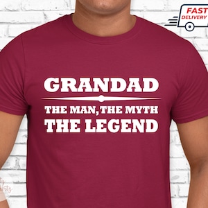 Grandad Tshirt for Men, Cool Grandad Birthday Gift, Funny Grandpa Shirt Gift, Fathers Day Gift for Dad Grandad
