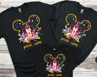 Custom Disney Family Shirt, Disney Christmas Shirt, Matching Disney Squad Shirt, Mickey Minnie Head Shirt, Disney Kids Shirt