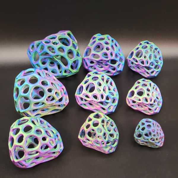 3D Gedrucktes Aquarium Deko mit Löchern: Fisch & Garnelen Verstecken