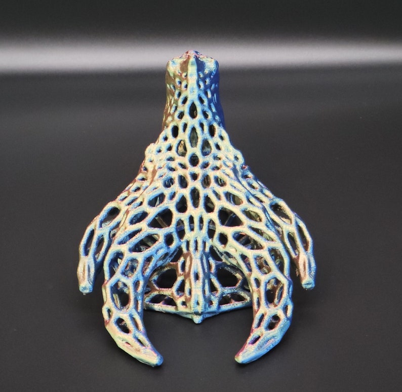 Curved Horn Dragon Skull Aquarium Decoration Shrimp Hide Fish Shelter image 4