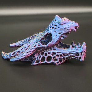 Curved Horn Dragon Skull Aquarium Decoration Shrimp Hide Fish Shelter image 7