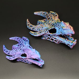 Curved Horn Dragon Skull Aquarium Decoration Shrimp Hide Fish Shelter image 2