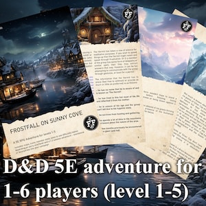 Frostfall On Sunny Cove - a flexible and atmospheric one-shot 5E RPG adventure (D&D)