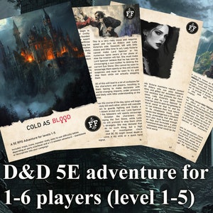 Cold As Blood - a flexible and atmospheric one-shot 5E RPG adventure (D&D)
