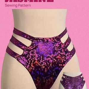 High-waisted bikini with side straps - jasmine Shorts