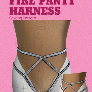 Mönster för trossel i PDF-format | Poledance | Tillägg till underkläder | Gör-det-själv-polewear-kostym