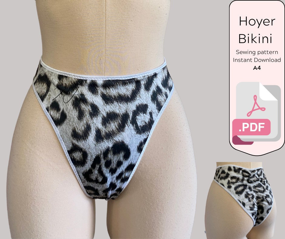 Sunflower Panty PDF sewing pattern: string bikini and thong women's  underwear for stretch knits