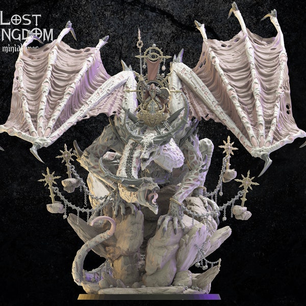 Owoyd the Unstoppable Reward - Colossal Chaos Dragon - 3D gedruckte Miniaturen - Lost Kingdom - Das Neunte Zeitalter - Krieger der Dunklen Götter
