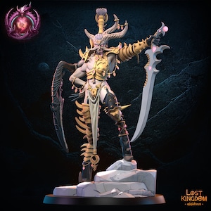 Deprevation Dämonenprinz - 3D gedruckte Miniaturen - Lost Kingdom - Neuntes Zeitalter - Hüter der Geheimnisse - Dämonen - Legionen - Chaos Dämonen