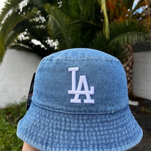 Dark Denim Los Angeles Dodgers Bucket Hat