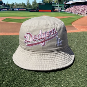 Los Angeles Dodgers Khaki Bucket Hat