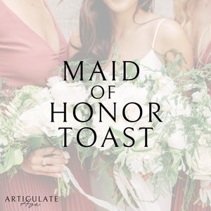 Maid of Honor Toast, Speech Writing, Maid of Honor Speech, Wedding Toast, Speech Template, Maid of Honor Speech for Wedding, Speech Toast