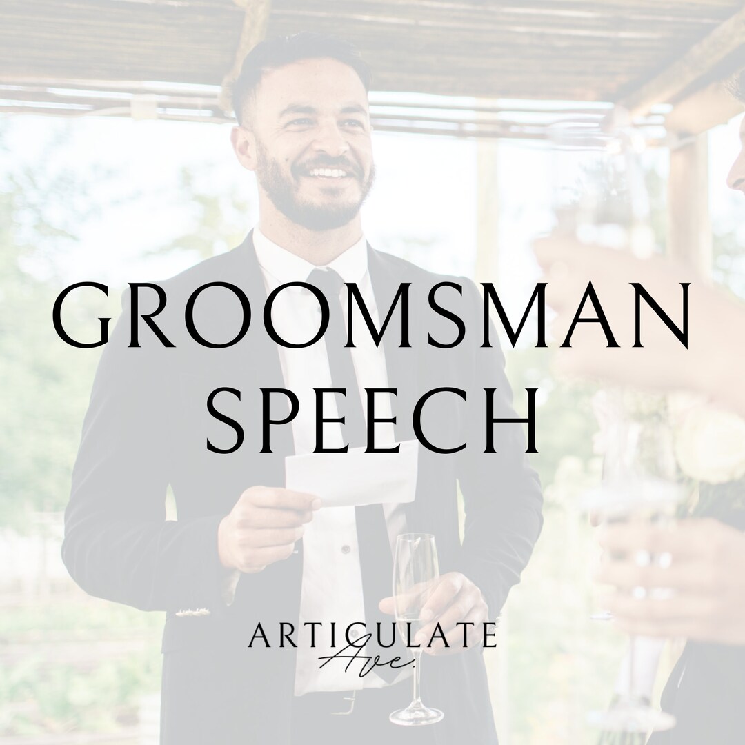 Groomsman Speech Groomsman Wedding Toast Wedding Speech Wedding