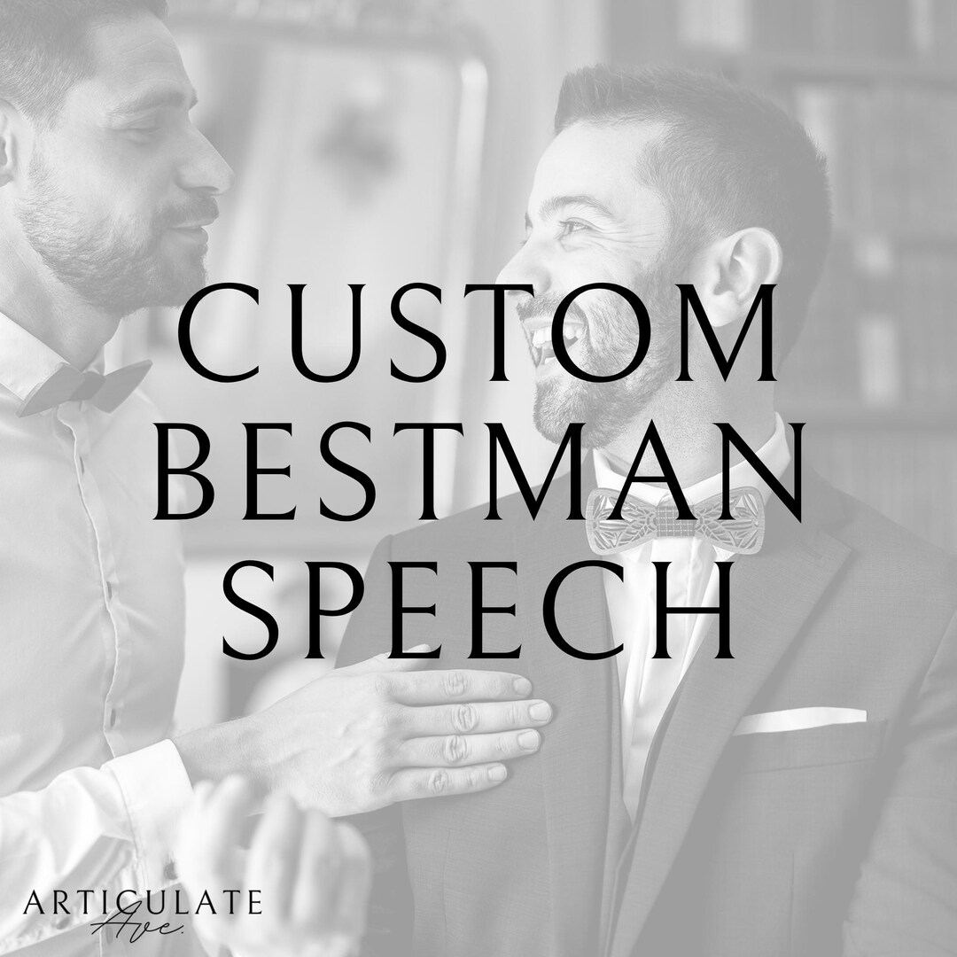 Best man speech ideas