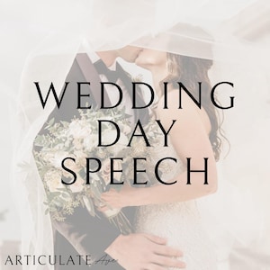 Custom Wedding Speech, Wedding Toast, Maid of Honor Speech, Best Man Speech, Wedding Speech Help