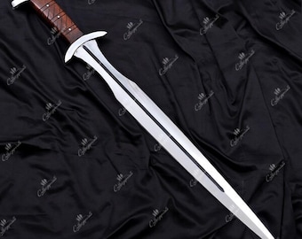 Handmade Achilles Sword Replica | 32" Leaf Spring Steel Functional Blade