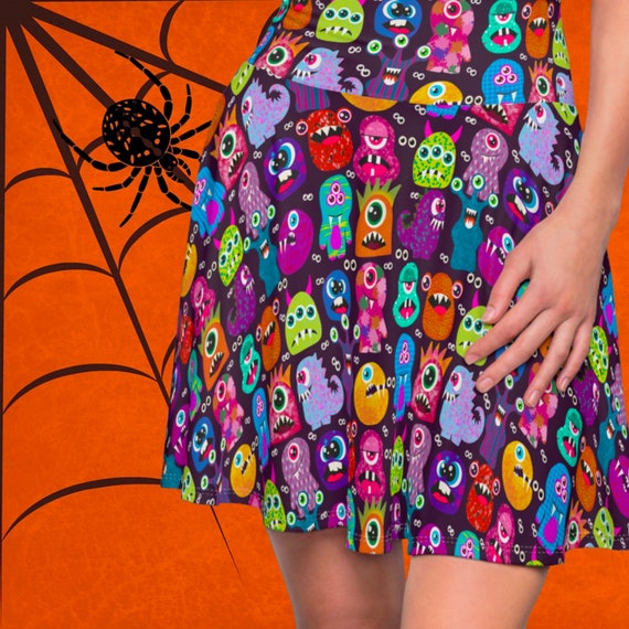 Halloween skater clearance skirt