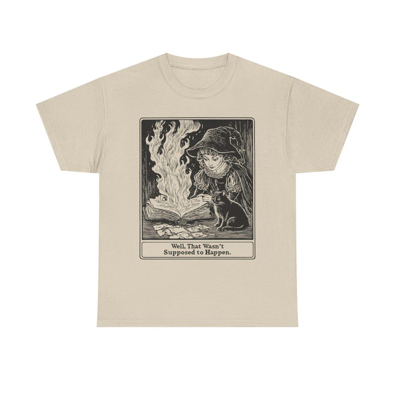 Zabawna koszulka czarownicy, Vintage Witchcraft Dark Academia Estetyka, Gothic Spellbook Miłośnik Prezentów Witchy Cat T-Shirt Upiorny Halloween Witchcore Tee zdjęcie 5