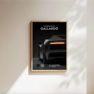 Lamborghini Poster, Sports Car Poster, Lamborghini Gallardo Poster, Magazine Car Poster, Car Poster Gifts for Father and Son - Digital File