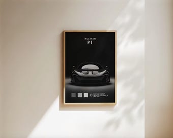McLaren Poster, Car Poster, McLaren Wall Art, Magazine Car Poster, McLaren Poster, Car Poster Gifts for Father and Son - Digital File