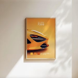 McLaren-poster, sportwagenposter, McLaren-print, McLaren-autoposter, autoposter cadeaus voor vader en zoon - digitaal bestand