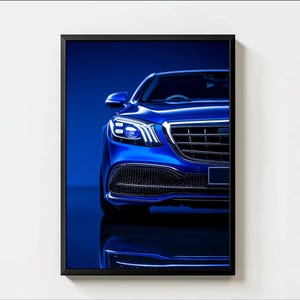 German Car Poster, German Wall Art Print, Sports Car Wall Art, Retro Magazine Car Poster, Poster Car Art - Digital File