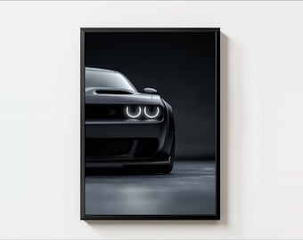 Muscle Car Poster, Muscle Car Prints for Boys and Mens Room, Super Car Poster, American Muscle Car Wall Art - Digital Download