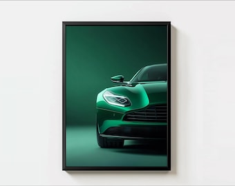 Sports Car Poster, British Car Poster, Wall Art, Magazine Car Poster, Car Poster, Modern Fathers Day Car Decor Art - Digital File