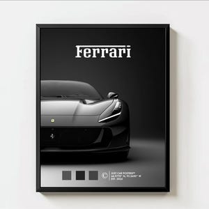 Sleek Ferrari Poster, Ferrari Super Car Posters, Car Photography, Ferrari Car Posters for Father and Son Gift, Unframed 11x14&quot;
