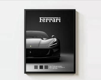 フェラーリ 360 モデナ (1999-2004) ポスタープリント ウォールアート