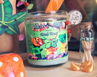 Korok Forest The Legend Of Zelda inspired Candle| 8oz.|Soy wax candle.