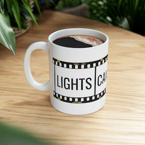 Lights Camera Action Film Lover Ceramic Mug 11oz