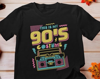 This is My 90s Costume shirt, 90s Party Costume Idea shirt, Nineties Costume Retro, Halloween Party Shirt, Funny Halloween Shirt, 90s Tee