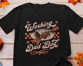 Working on my Dad Bod Thanksgiving Pregnancy Announcement Shirt, Thanksgiving Pregnancy Reveal,  Dad to be, Pregnancy reveal dad, Pie shirt