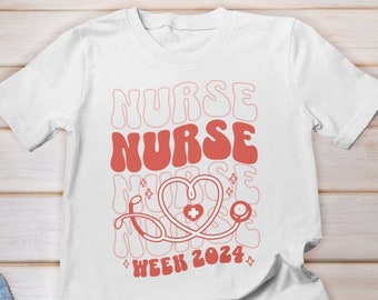 Camisa de la Semana de la Enfermera 2024, Camisas de enfermera retro, Camisas de enfermera registrada, Camisa de la escuela de enfermería, Camisa de amor de enfermera, Regalo de graduación de enfermería, Camiseta de enfermera registrada