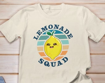 Lemonade Squad Shirt, Retro Summer Shirt, Toddler Lemonade Crew Shirt, Lemonade Crew Stand Boss Shirt, Ice Lemon Juice Stand, Retro Lemonade