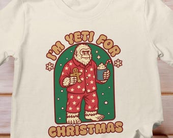 Camiseta "Soy Yeti para Navidad", "Estoy listo para Navidad Yeti", camiseta "Abominable Muñeco de Nieve", camiseta divertida Yeti, camiseta navideña Yeti, camiseta navideña