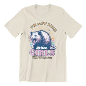 I'm Not Like Other Girls I'm Worse Shirt, Opossum Shirt, Possum Shirts, Opossum Meme Shirt, Opossum Lover Gift, Weird T-Shirt, Funny Possum Natural