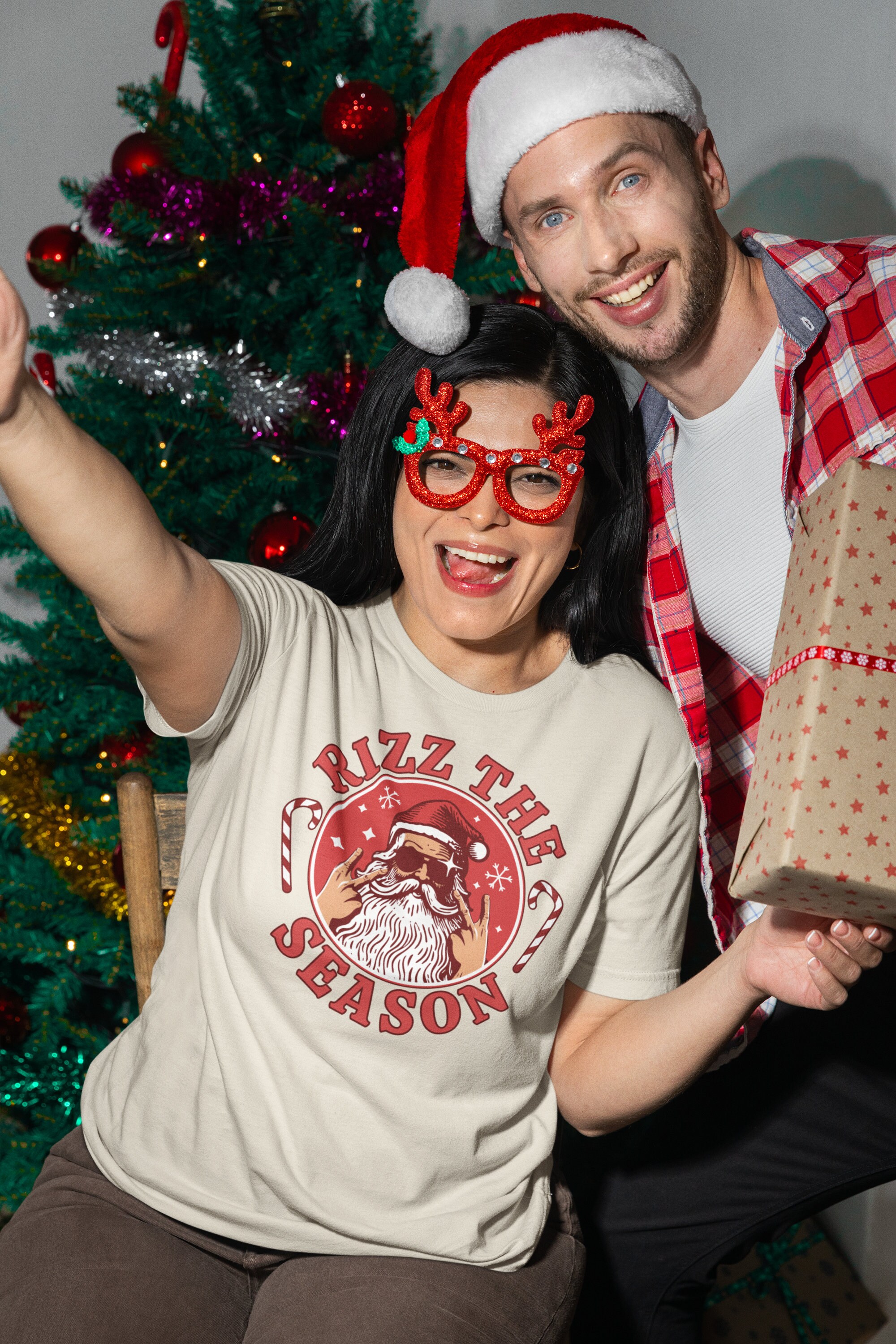 Merry Rizzmas Rizzler Rizz the Season Shirt, Merry Rizzmas Shirt, W Rizz Christmas Shirt ...