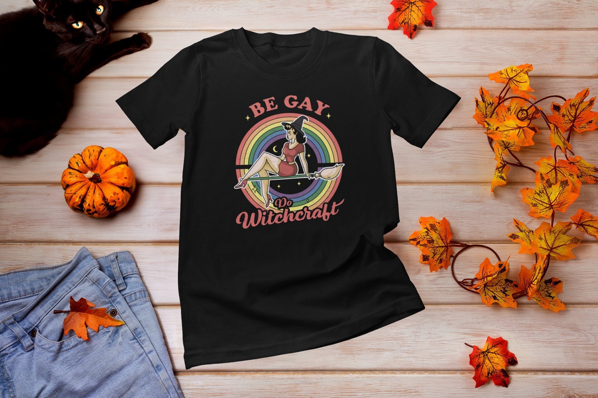 Be Gay Do Witchcraft Shirt, Witchy Clothing,  LGBTQ Halloween Shirt, Be Gay Do Crime Shirt, Goth shirt, Witchy Aesthetic Tee, Witchcraft Tee