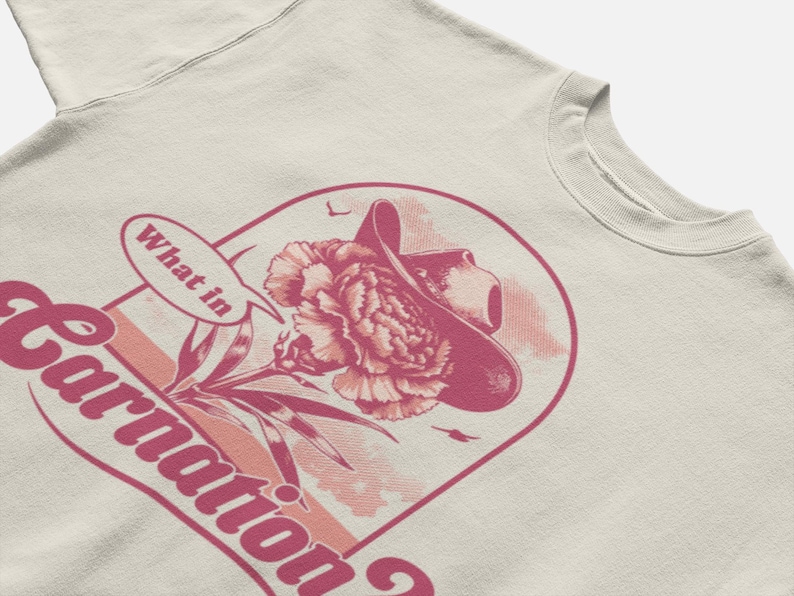 What In Carnation Flower Shirt, Florist shirt, Funny Shirt for Women, Flower Arranger Gift, Funny Flower Pun Shirt, Funny Gardener Shirt image 5
