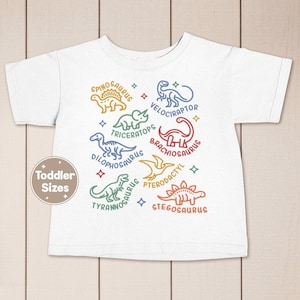 Types of Dinosaurs Kids Retro Shirt, Dinosaur Toddler Shirt, Dinosaur Birthday Party Shirt, Dinosaur Lover Gift Shirt, Dinosaur Party Shirt