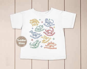 Types of Dinosaurs Kids Retro Shirt, Dinosaur Toddler Shirt, Dinosaur Birthday Party Shirt, Dinosaur Lover Gift Shirt, Dinosaur Party Shirt