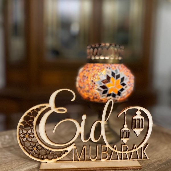 Eid Mubarak lantern, Ramadan, Bayram, table decoration