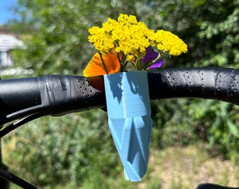 Fahrradvase für Lenker, ein lustiges Fahrradzubehör für den Sommer, Blumenvase für das Fahrrad, ein tolles Geschenk für Biker