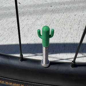 Cactus Presta Bike Valve Caps, Pair of Cactus Bike Valve Caps, Road and Mountain Bike Valve Caps, Great Gift for Bikers