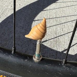 Croissant Presta Bike Valve Caps, Pair of Croissant Bike Valve Caps, Great Gift for Bikers