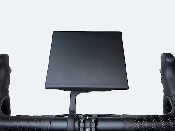 Stationary Bike Tray for Tablets or Phones for Indoor Cycling iPad Holder fits Wahoo and Garmin GPS Mount